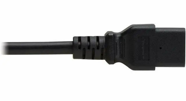 Alt view image 4 of 7 - Eaton Tripp Lite Series Power Cord, C14 to C21 - Heavy-Duty, 15A, 250V, 14 AWG, 5 ft. (1.5 m), Black