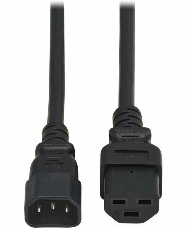 Alt view image 7 of 7 - Eaton Tripp Lite Series Power Cord, C14 to C21 - Heavy-Duty, 15A, 250V, 14 AWG, 5 ft. (1.5 m), Black
