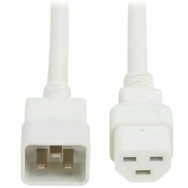 Main image of Eaton Tripp Lite Series Power Cord, C20 to C21 - Heavy-Duty, 20A, 250V, 12 AWG, 2.5 ft. (0.76 m), White