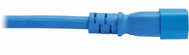Alt view image 3 of 7 - Eaton Tripp Lite Series Power Cord, C14 to C21 - Heavy-Duty, 15A, 250V, 14 AWG, 4 ft. (1.2 m), Blue