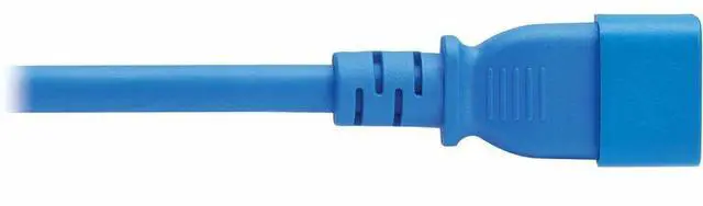 Alt view image 5 of 7 - Eaton Tripp Lite Series Power Cord, C14 to C21 - Heavy-Duty, 15A, 250V, 14 AWG, 4 ft. (1.2 m), Blue