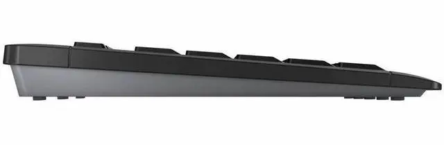 Alt view image 4 of 7 - CHERRY STREAM DESKTOP COMFORT Wireless Desktop Set, AES0128 Encrypted - Full Sized, Black, Whisper Quiet, Status LEDs, Multimedia Keys, Ergonomic Right-Hand 6 Button Mouse, 4000 dpi