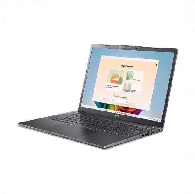 Alt view image 2 of 7 - Acer Aspire 14" WUXGA Touchscreen AI Copilot+ PC Ultra 5-226V 16GB 512GB SSD Steel Gray