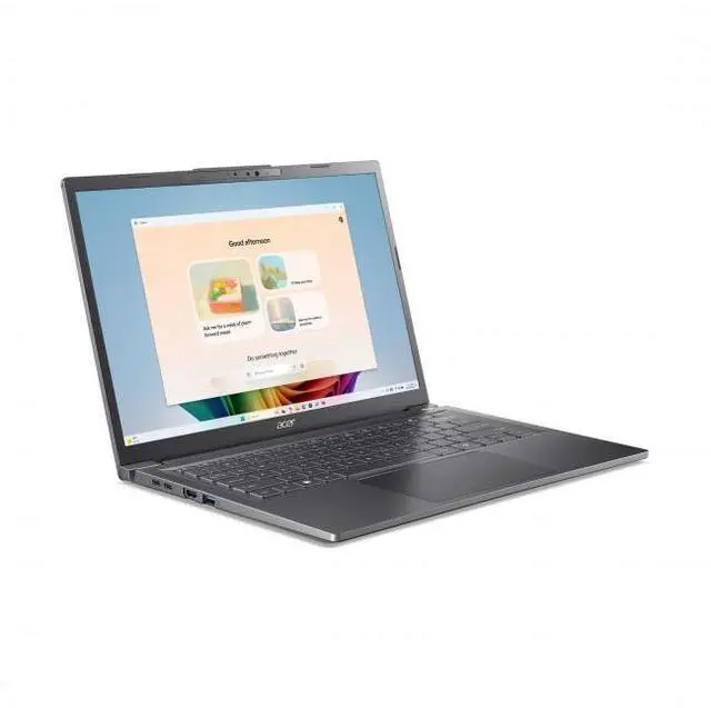 Alt view image 3 of 7 - Acer Aspire 14" WUXGA Touchscreen AI Copilot+ PC Ultra 5-226V 16GB 512GB SSD Steel Gray