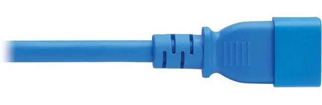 Alt view image 5 of 7 - Eaton Tripp Lite Series Power Cord, C14 to C21 - Heavy-Duty, 15A, 250V, 14 AWG, 2 ft. (0.6 m), Blue