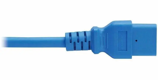 Alt view image 6 of 7 - Eaton Tripp Lite Series Power Cord, C14 to C21 - Heavy-Duty, 15A, 250V, 14 AWG, 2 ft. (0.6 m), Blue