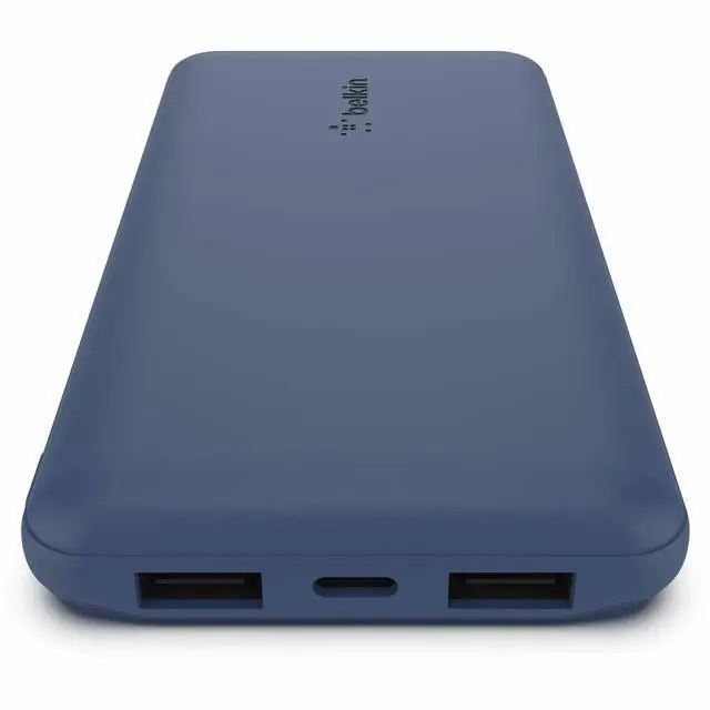 Alt view image 9 of 15 - Belkin BoostCharge USB-C Portable Charger 10K Power Bank With 1 USB-C Port and 2 USB-A Ports & Included USB-C To Cable, Blue