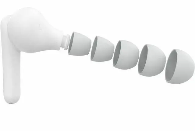 Alt view image 6 of 8 - Belkin SoundForm Nano 2 True Wireless Earbuds for Kids - White
