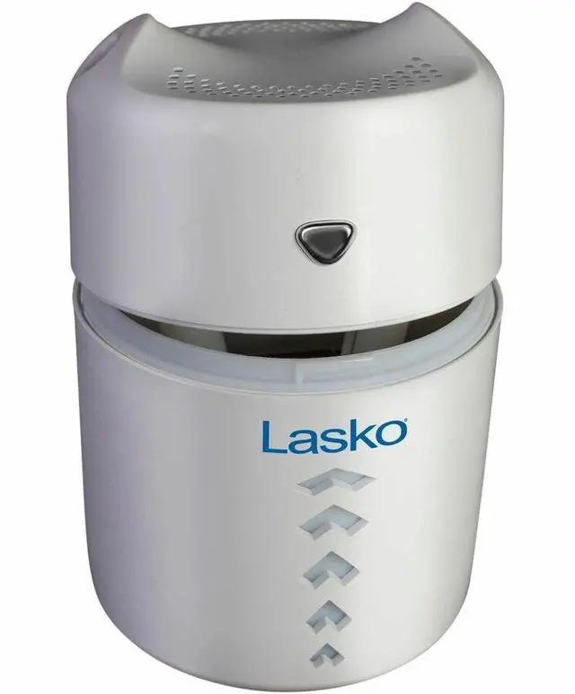 Alt view image 2 of 7 - Lasko Ultrasonic Personal Cool Mist Humidifier with Nightlight, UH150, White - Dual Mist, Cool Mist, Ultrasonic - 13.53 fl oz Tank - 190 Sq. ft. - White