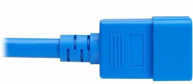 Alt view image 3 of 7 - Eaton Tripp Lite Series Power Cord, C20 to C21 - Heavy-Duty, 20A, 250V, 12 AWG, 3 ft. (0.9 m), Blue