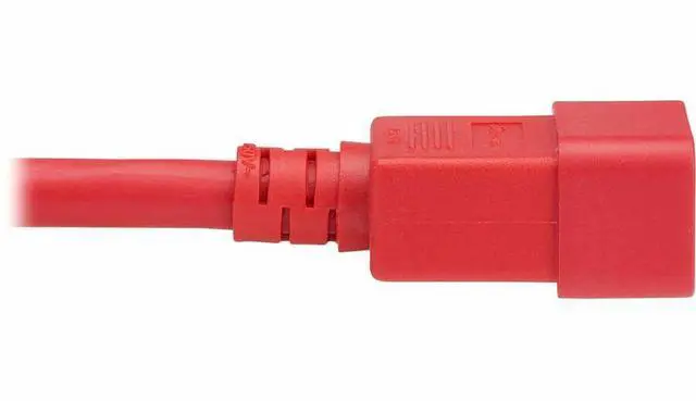 Alt view image 5 of 7 - Eaton Tripp Lite Series Power Cord, C20 to C21 - Heavy-Duty, 20A, 250V, 12 AWG, 2 ft. (0.6 m), Red