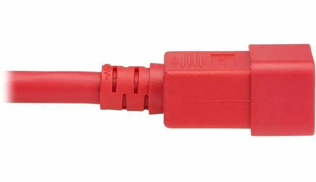 Alt view image 2 of 6 - Eaton Tripp Lite Series Power Cord, C20 to C21 - Heavy-Duty, 20A, 250V, 12 AWG, 3 ft. (0.9 m), Red - For Network Switch, PDU, UPS, Switch, Server, Network Device, Rack, Blade Server, Router - 12 Gauge
