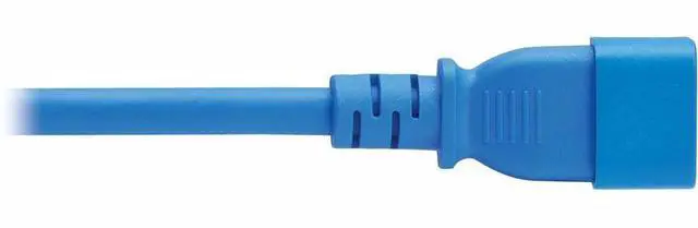 Alt view image 3 of 7 - Eaton Tripp Lite Series Power Cord, C14 to C21 - Heavy-Duty, 15A, 250V, 14 AWG, 2.5 ft. (0.76 m), Blue