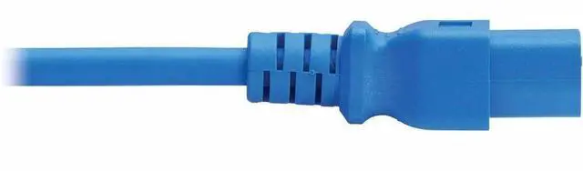 Alt view image 5 of 7 - Eaton Tripp Lite Series Power Cord, C14 to C21 - Heavy-Duty, 15A, 250V, 14 AWG, 2.5 ft. (0.76 m), Blue