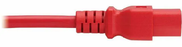 Alt view image 3 of 7 - Eaton Tripp Lite Series Power Cord, C14 to C21 - Heavy-Duty, 15A, 250V, 14 AWG, 3 ft. (0.9 m), Red