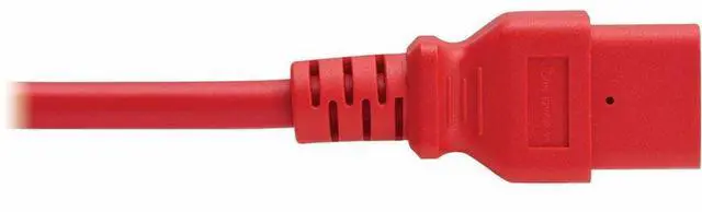 Alt view image 7 of 7 - Eaton Tripp Lite Series Power Cord, C14 to C21 - Heavy-Duty, 15A, 250V, 14 AWG, 3 ft. (0.9 m), Red