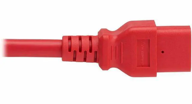 Alt view image 2 of 7 - Eaton Tripp Lite Series Power Cord, C20 to C21 - Heavy-Duty, 20A, 250V, 12 AWG, 2.5 ft. (0.76 m), Red