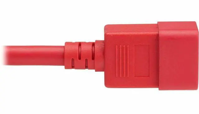 Alt view image 4 of 7 - Eaton Tripp Lite Series Power Cord, C20 to C21 - Heavy-Duty, 20A, 250V, 12 AWG, 2.5 ft. (0.76 m), Red