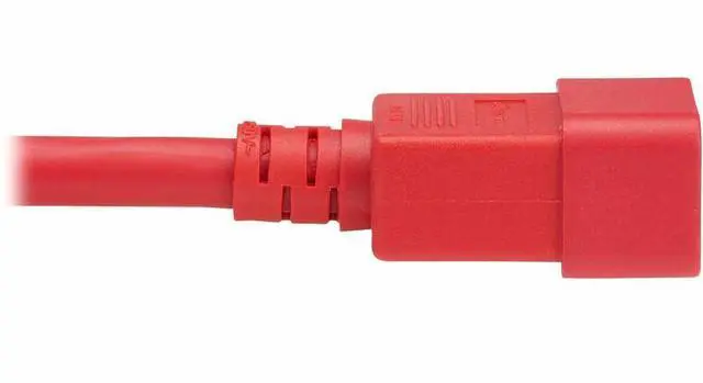 Alt view image 7 of 7 - Eaton Tripp Lite Series Power Cord, C20 to C21 - Heavy-Duty, 20A, 250V, 12 AWG, 2.5 ft. (0.76 m), Red