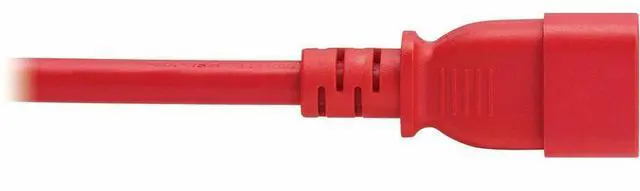 Alt view image 5 of 7 - Eaton Tripp Lite Series Power Cord, C14 to C21 - Heavy-Duty, 15A, 250V, 14 AWG, 2.5 ft. (0.76 m), Red - For Computer, Server, UPS, PDU, Switch, Rack, Network Device, Blade Server, Router, Network Swit