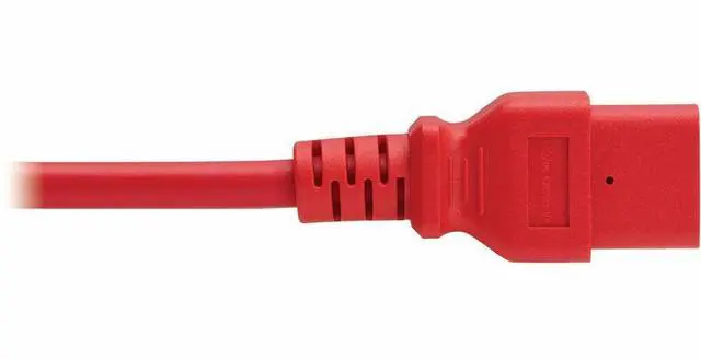Alt view image 7 of 7 - Eaton Tripp Lite Series Power Cord, C14 to C21 - Heavy-Duty, 15A, 250V, 14 AWG, 2.5 ft. (0.76 m), Red - For Computer, Server, UPS, PDU, Switch, Rack, Network Device, Blade Server, Router, Network Swit