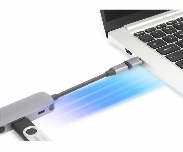 Alt view image 6 of 20 - Manhattan 2-Piece Set: USB-C to USB-A & USB-A to USB-C Adapters - 1 x 24-pin USB 3.2 (Gen1) Type C - Male, 1 x 9-Pin USB 3.2 (Gen1) Type A - Female - 1 x 24-pin USB 3.2 (Gen1) Type C - Female, 1 x