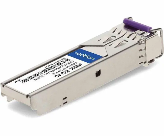 Alt view image 3 of 7 - AddOn HP SFP Module - For Data Networking, Optical Network - 1 x LC 1000Base-BX Network - Optical Fiber - 0.1 mil, 0.1 mil Wavelength - Single-mode - Gigabit Ethernet - 1000Base-BX - 1 Gbit/s - 10 km