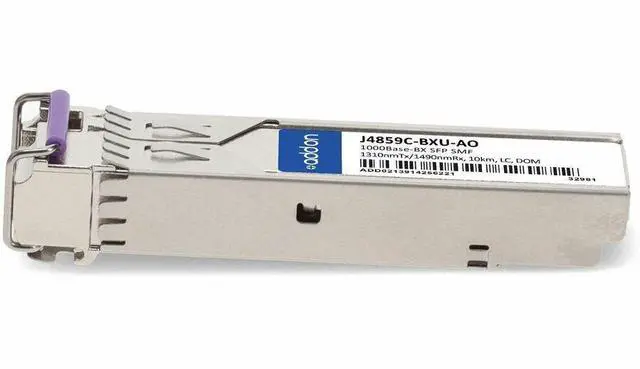 Alt view image 7 of 7 - AddOn HP SFP Module - For Data Networking, Optical Network - 1 x LC 1000Base-BX Network - Optical Fiber - 0.1 mil, 0.1 mil Wavelength - Single-mode - Gigabit Ethernet - 1000Base-BX - 1 Gbit/s - 10 km
