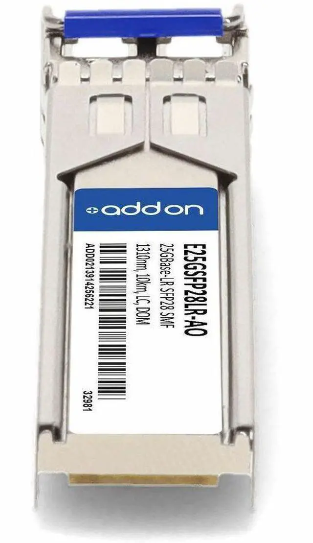 Alt view image 4 of 8 - AddOn Intel SFP28 Module - For Data Networking, Optical Network - 1 x LC 25GBase-LR Network - Optical Fiber - Single-mode - 25 Gigabit Ethernet - 25GBase-LR - Hot-swappable - 1 - TAA Compliant