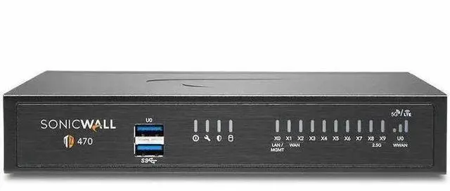 Main image of SonicWall TZ470 Firewall (Gen 7) w/ Secure Upgrade Plus (3-Year Essential Protection Security Suite) and 1 Year CSE | 03-SSC-3012