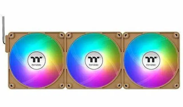 Alt view image 9 of 14 - Thermaltake CT140 EX ARGB Sync PC Cooling Fan 3 Pack, PWM 500~1800 RPM, 5V Motherboard Sync, 16.8 Million Colors 9 LEDs, MagForce 2.0 Connectors, Hydraulic Bearing, Gravel Sand, CL-F218-PL14GS-A