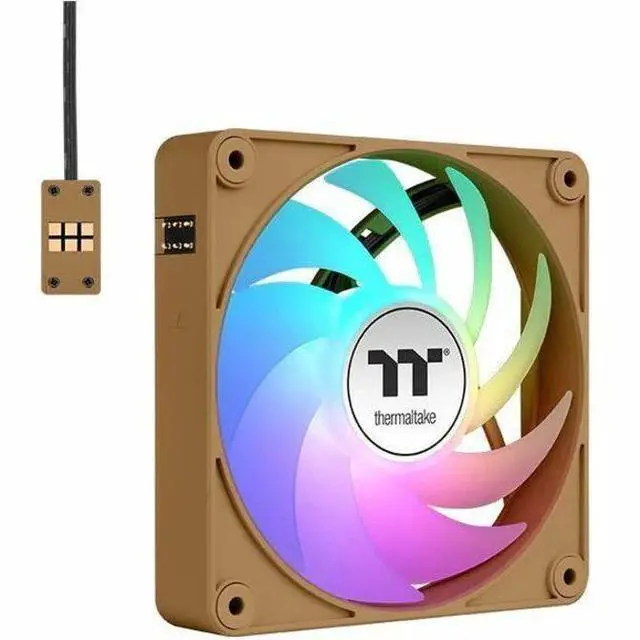 Alt view image 12 of 14 - Thermaltake CT140 EX ARGB Sync PC Cooling Fan 3 Pack, PWM 500~1800 RPM, 5V Motherboard Sync, 16.8 Million Colors 9 LEDs, MagForce 2.0 Connectors, Hydraulic Bearing, Gravel Sand, CL-F218-PL14GS-A