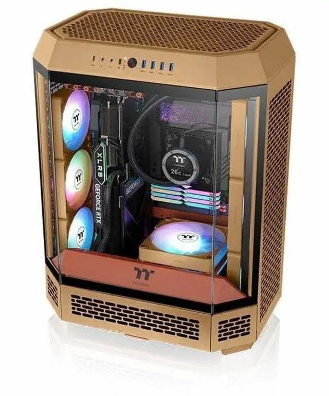 Alt view image 11 of 14 - Thermaltake CT140 EX ARGB Sync PC Cooling Fan 3 Pack, PWM 500~1800 RPM, 5V Motherboard Sync, 16.8 Million Colors 9 LEDs, MagForce 2.0 Connectors, Hydraulic Bearing, Gravel Sand, CL-F218-PL14GS-A