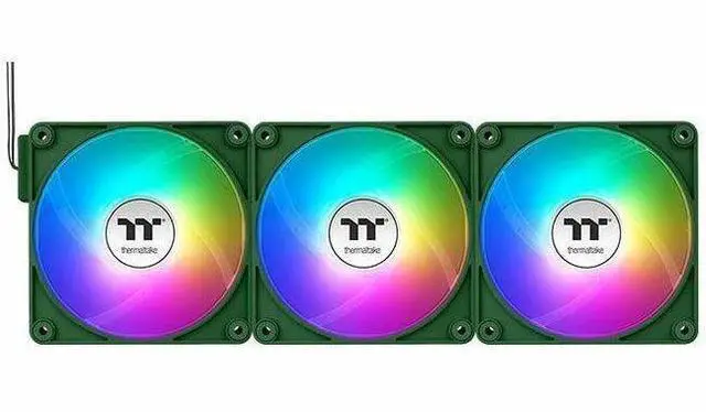 Alt view image 9 of 15 - Thermaltake CT140 EX ARGB Sync PC Cooling Fan 3 Pack, PWM 500~1800 RPM, 5V Motherboard Sync, 16.8 Million Colors 9 LEDs, MagForce 2.0 Connectors, Hydraulic Bearing, Racing Green, CL-F222-PL14RG-A