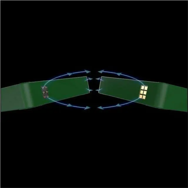 Alt view image 12 of 15 - Thermaltake CT140 EX ARGB Sync PC Cooling Fan 3 Pack, PWM 500~1800 RPM, 5V Motherboard Sync, 16.8 Million Colors 9 LEDs, MagForce 2.0 Connectors, Hydraulic Bearing, Racing Green, CL-F222-PL14RG-A