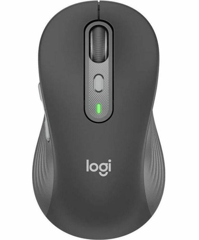 Alt view image 3 of 6 - Logitech Signature Plus M750 L Mouse - Optical - Wireless - 32.81 ft - Bluetooth/Radio Frequency - 2.40 GHz - Graphite - USB - 2000 dpi - Scroll Wheel - 6 Button(s) - Large Hand/Palm Size - 1 x AA Bat