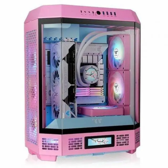 Alt view image 13 of 15 - Thermaltake The Tower 600 Bubble Pink Mid Tower Chassis CA1Z100MAWN00