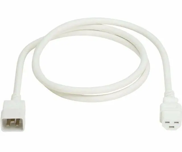 Main image of Eaton Tripp Lite Series Power Cord, C20 to C21 - Heavy-Duty, 20A, 250V, 12 AWG, 6 ft. (1.8 m), White - For Network Switch, PDU, UPS, Switch, Server, Network Device, Rack, Blade Server, Router - 12 Gau