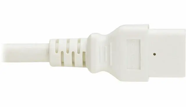 Alt view image 7 of 7 - Eaton Tripp Lite Series Power Cord, C20 to C21 - Heavy-Duty, 20A, 250V, 12 AWG, 6 ft. (1.8 m), White - For Network Switch, PDU, UPS, Switch, Server, Network Device, Rack, Blade Server, Router - 12 Gau