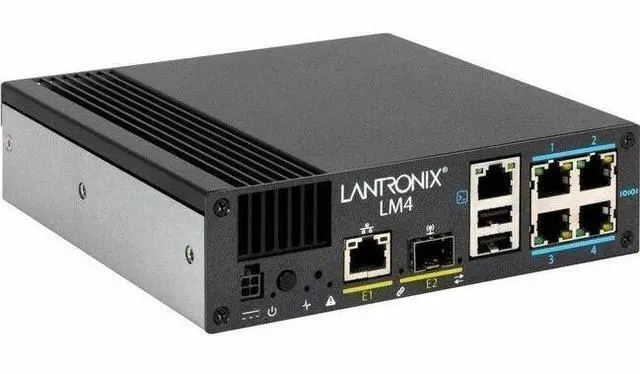 Main image of Lantronix LM4 Console Server 4-Port - 15.63 GB - Twisted Pair, Optical Fiber - 1 Total Expansion Slot(s) - 1 x Network (RJ-45) - 2 x USB - 4 x Serial Port - 10/100/1000Base-T, 1000Base-X - Gigabit Eth