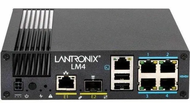 Alt view image 3 of 3 - Lantronix LM4 Console Server 4-Port - 15.63 GB - Twisted Pair, Optical Fiber - 1 Total Expansion Slot(s) - 1 x Network (RJ-45) - 2 x USB - 4 x Serial Port - 10/100/1000Base-T, 1000Base-X - Gigabit Eth