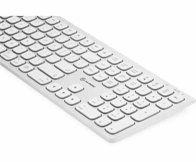 Alt view image 3 of 6 - Alogic Echelon USB-C Rechargeable Wireless Keyboard for macOS - Wireless Connectivity - Bluetooth - 5 - 32.81 ft - 109 Key(s) - Cut, Copy, Paste, Bluetooth Pair, Home, Desktop, Sleep, Lock/Power Hot K