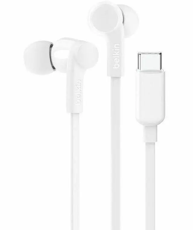 Main image of Belkin SoundForm USB-C Wired Earbuds with Adjustable Volume Limiter - White