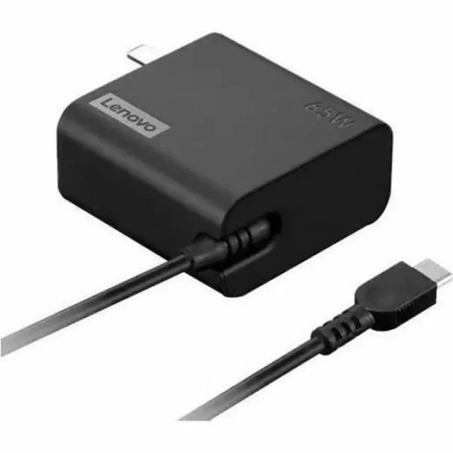 Alt view image 8 of 10 - Lenovo 65W USB-C Wall Adapter-US Pin