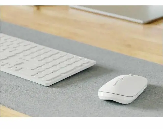 Alt view image 2 of 5 - Alogic USB-C Rechargeable Wireless Bluetooth Mouse (White) - Bluetooth wireless keyboard with a compact design, ideal for laptops, tablets, and desktops. Features silent typing and long battery life.