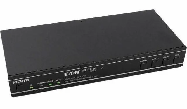 Main image of Eaton Tripp Lite Series 1x4 Video Wall Controller - 4K 60 Hz, 1 HDMI/USB-C Input, 4 HDMI Outputs, HDR, 4:4:4 - 3840 x 2160 - 4K, 4K UHD - 1 x 4 - Display, Monitor, TV, Projector, Blu-ray Disc Player,