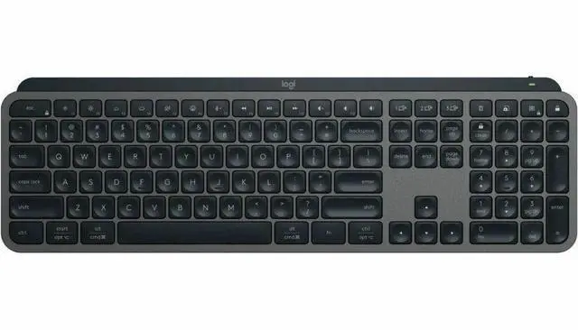 Alt view image 9 of 14 - Logitech MX Keys S Wireless Keyboard, Low Profile, Quiet Typing, Backlighting, Bluetooth, USB C Rechargeable for Windows PC, Linux, Chrome, Mac - Graphite - With Free Adobe Creative Cloud Subscription