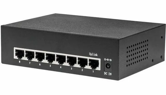 Alt view image 4 of 7 - Eaton Tripp Lite Series 8-Port 10/100/1000 Mbps Desktop Gigabit Ethernet Unmanaged Switch with PoE+, 60W, Metal Enclosure - 8 Ports - Gigabit Ethernet - 10/100/1000Base-T - 2 Layer Supported - 81 W Po