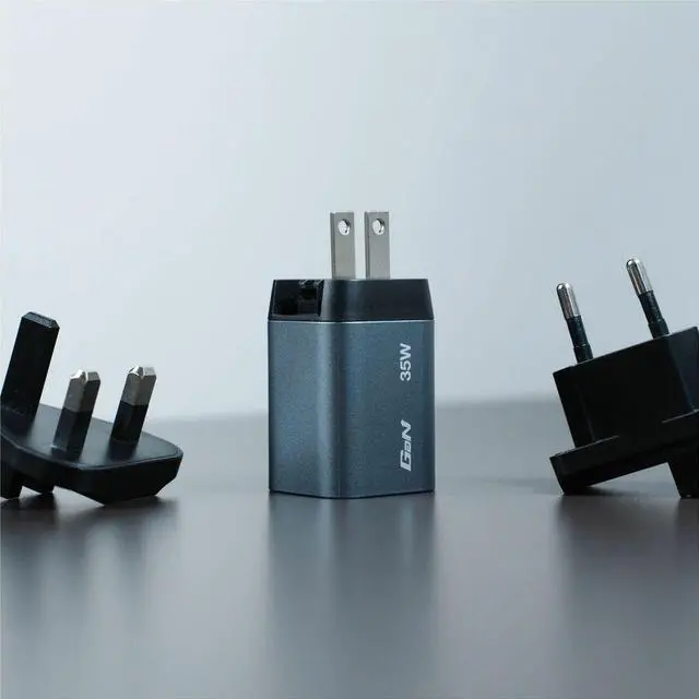 Alt view image 2 of 9 - Verbatim 35W 2-Port GaN Wall Charger - 35 W - 120 V AC, 230 V AC Input - 1