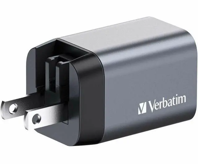 Alt view image 4 of 9 - Verbatim 35W 2-Port GaN Wall Charger - 35 W - 120 V AC, 230 V AC Input - 1